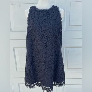 Women's Cabi black sleeveless  lace top M